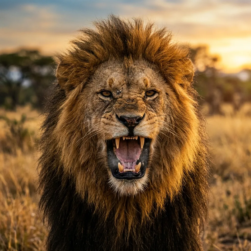 The roaring lion
